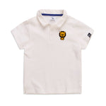 Summer Elastic Cotton Solid Color Short Sleeve  Men''s And Women''s Cartoon Polo T-shirt - Cindi Book