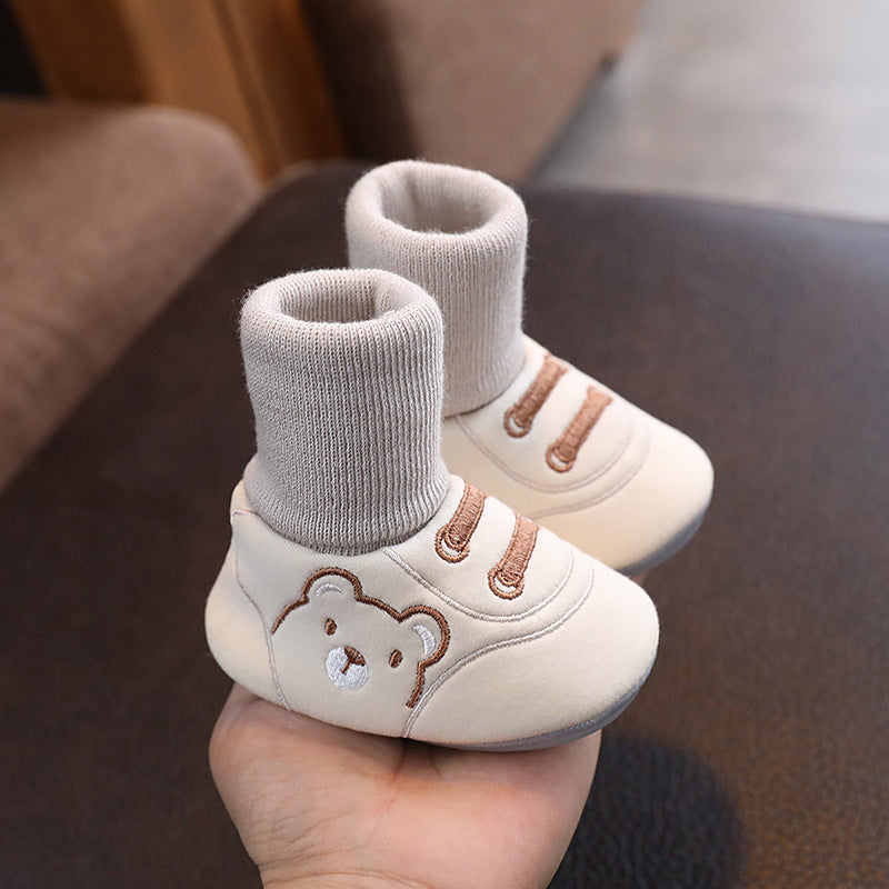 Baby Cloth Shoes Simple Baby Indoor Non-slip Toddler Shoes - Cindi Book