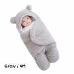 Winter Baby Sleeping Bag Bear Nap Printed Sleeping Bag, Suitable For Babies Aged 0-10 Months, Soft Nap Mat With Removable Pillow - Cindi Book