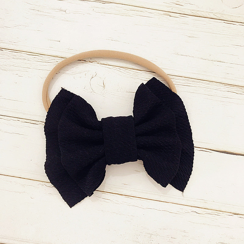 Children's Bow Hair Band Baby Double Layer - Cindi Book