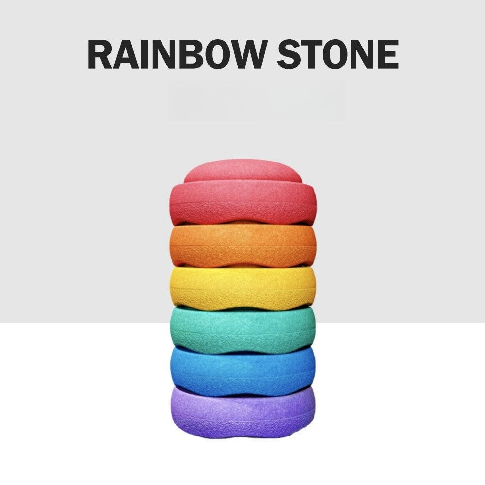 Rainbow River Crossing Stone Children's Balance Training Puzzle Toy - Cindi Book
