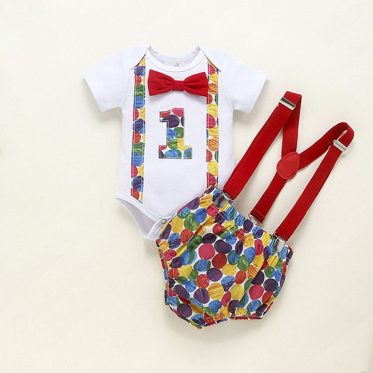 Children's Clothing Summer Clothing Baby Romper Birthday - Cindi Book