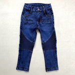 Crinkled Stretch Slim Fit Kids Trousers - Cindi Book