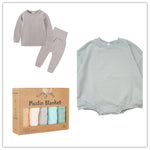 Baby Solid Color Loose Fitting Long Sleeved Jumpsuit - Cindi Book