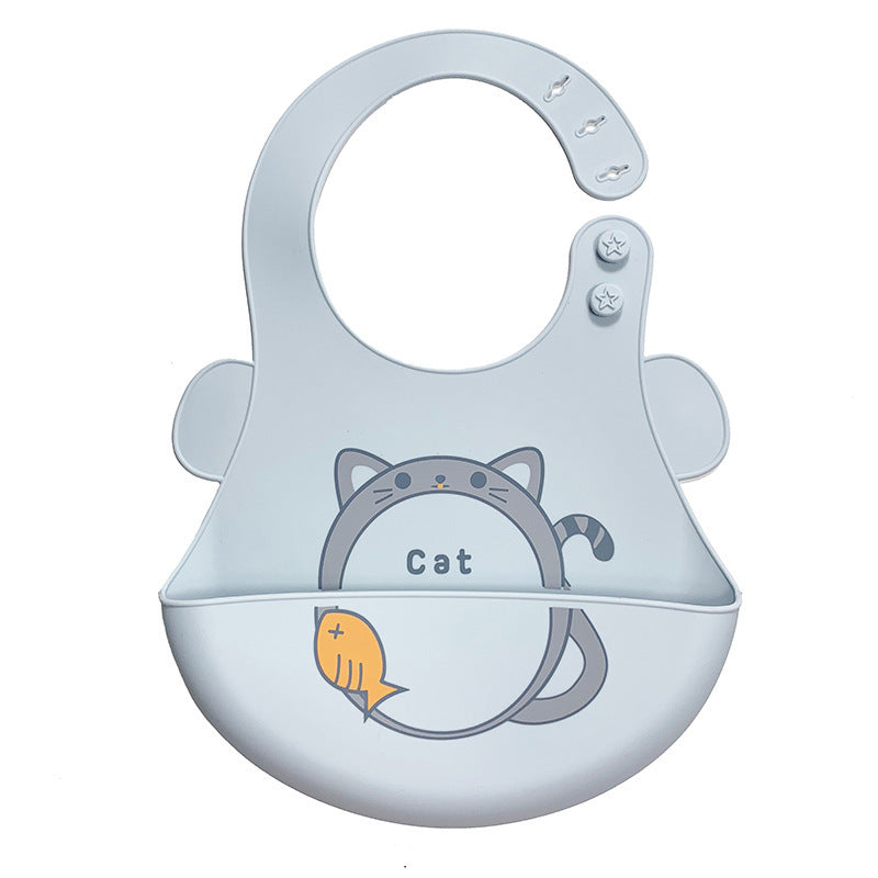 Baby Eating Silicone Bib Baby Stereo Waterproof - Cindi Book