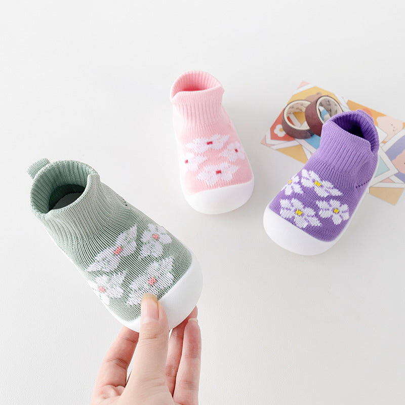 Baby Soft Bottom Non-slip Knit Breathable Toddler Shoes - Cindi Book