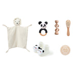 Infant Comfort Rattle Rabbit Bath Towel Gift Set - Cindi Book