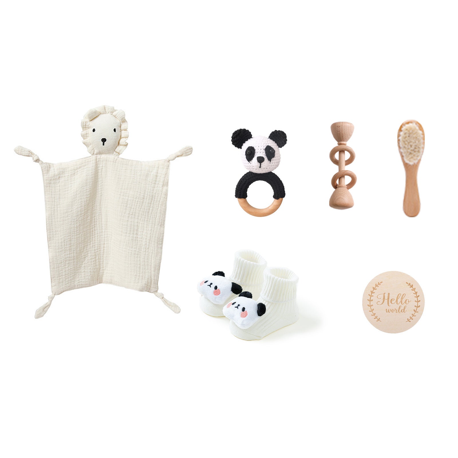 Infant Comfort Rattle Rabbit Bath Towel Gift Set - Cindi Book