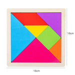 Children's Pine Tangram Early Education Patchwork Toy - Cindi Book
