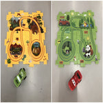 Children Puzzle Electric Railroad Speeder DIY Assembly Electric Car Automatic Rail City Scene Construction Education Toy Gift - Cindi Book