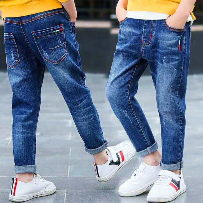 Boys Jeans Autumn And Winter New One-piece Velvet - Cindi Book