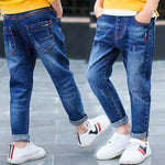 Boys Jeans Autumn And Winter New One-piece Velvet - Cindi Book