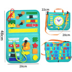 New Busy Book Children's Busy Board Dressing And Buttoning Learning Baby Early Education Preschool Sensory Learning Toy - Cindi Book