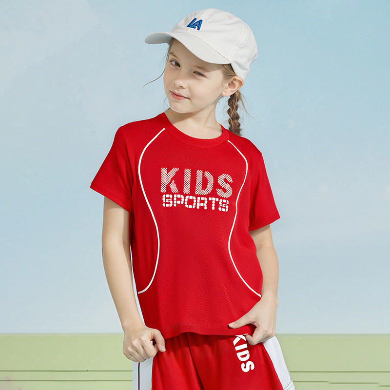 Children Short-sleeved Uniform Sportswear Set - Cindi Book