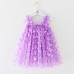 Children's Embroidered Butterfly Strap Skirt - Cindi Book