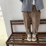 Children's Fashionable Elastic Corduroy Pants - Cindi Book