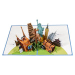 3D Three-dimensional Travel Card Handmade Card Paper Carving - Cindi Book