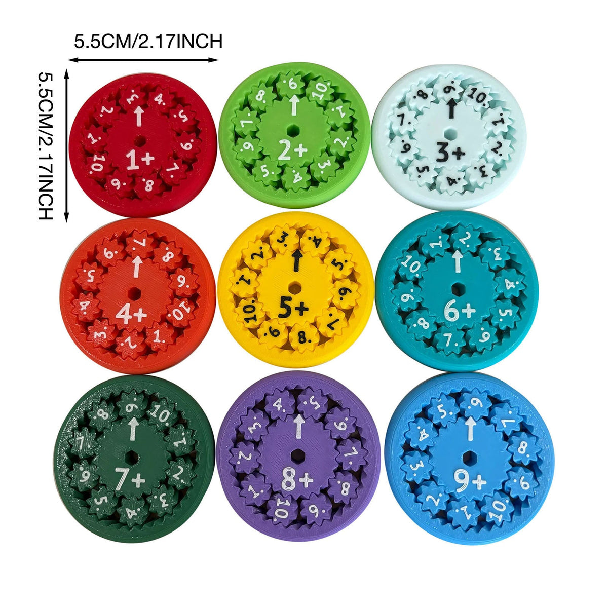 Math Fidget Spinners Fingertip Math Puzzle Toys Math Games Math Operations Decompression Games Desktop Math Multiplication Games - Cindi Book
