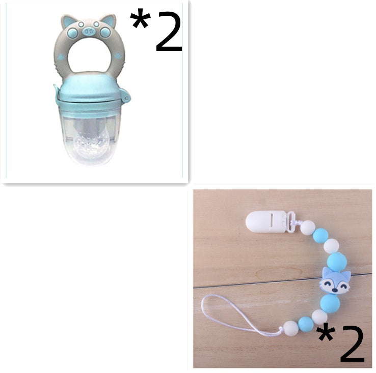 Baby Fruit and Vegetable Food Supplement Teether Baby Fruit Teether Bite Le Pacifier Silicone Nipple - Cindi Book