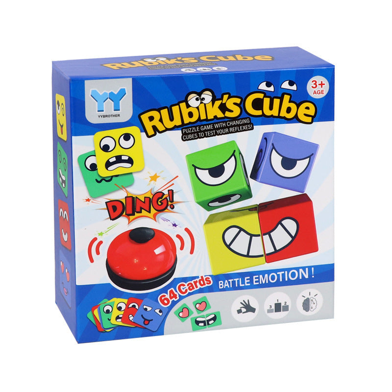 Face Changing Rubik's Cube Educational Toy Expression Building Blocks - Cindi Book