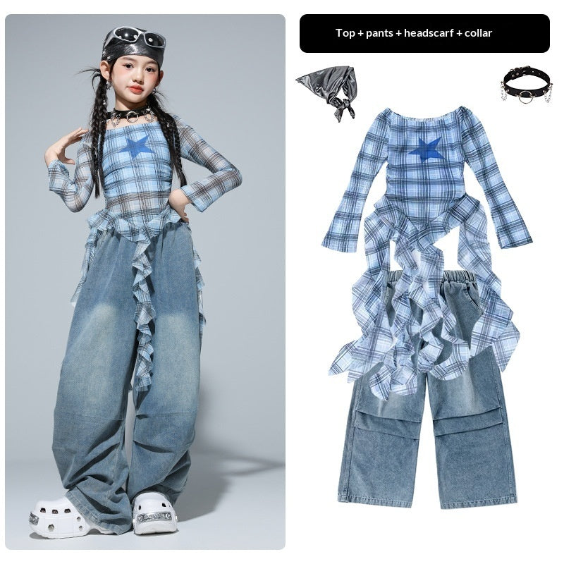 Girls Clothing Kids Hip-Hop Street Dance Trendy Outfit Set - Cindi Book