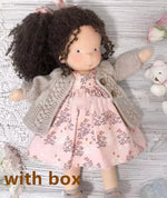 Handmade Plush Doll Golden Curly Girl Finished Product - Cindi Book