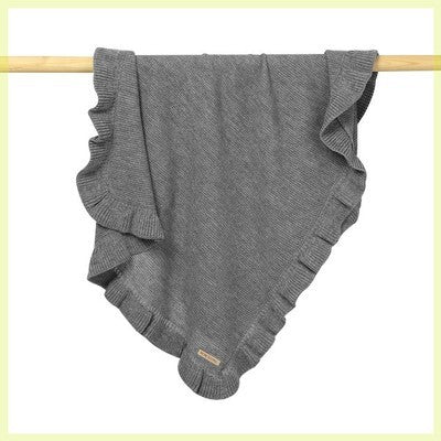 Knitted Baby Blankets Newborn Swaddle Wrap Ruffle - Cindi Book