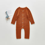 Spring And Autumn Baby Long-sleeved Knitted Jumpsuit Romper - Cindi Book
