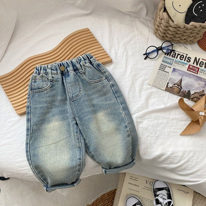 Fashion Personalized Children's Casual Jeans Printing - Cindi Book