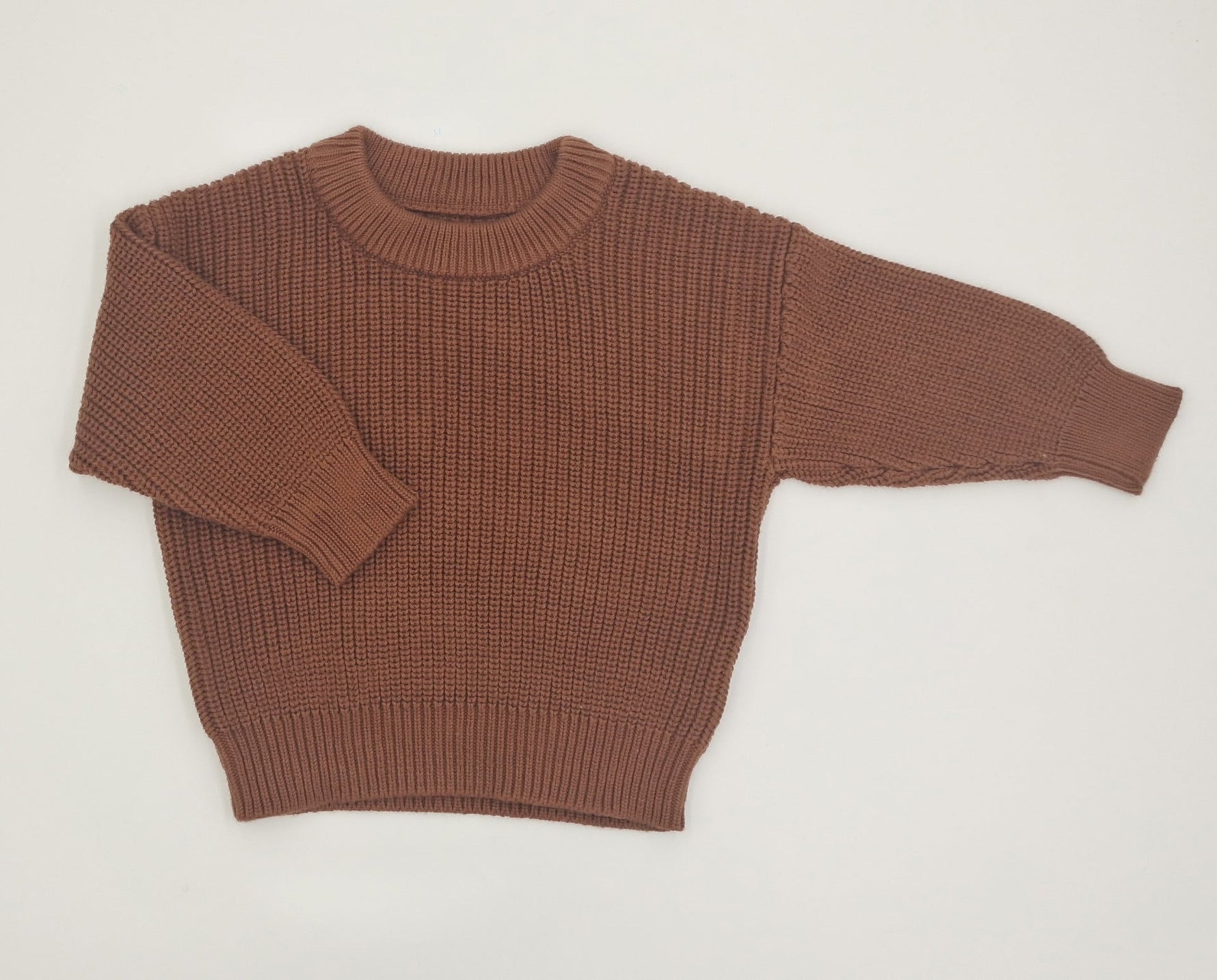Infant Toddler Cotton Knitted Round Neck Base Sweater - Cindi Book