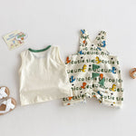 Cartoon Vest Baby Full Printing Suspender Pants Fashion - Cindi Book