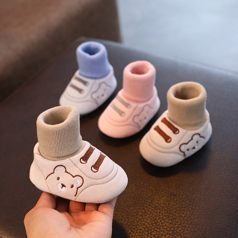 Baby Cloth Shoes Simple Baby Indoor Non-slip Toddler Shoes - Cindi Book