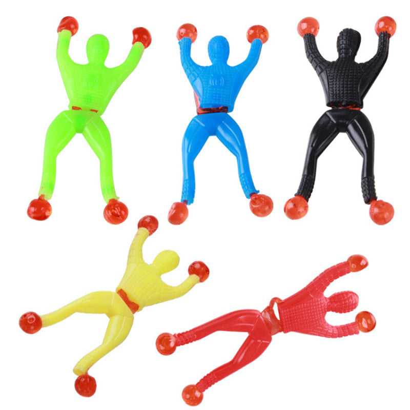 Small Sticky Man Climb On The Wall Children Toys Stick Man Bendy Toy Wall Climbing Man - Cindi Book