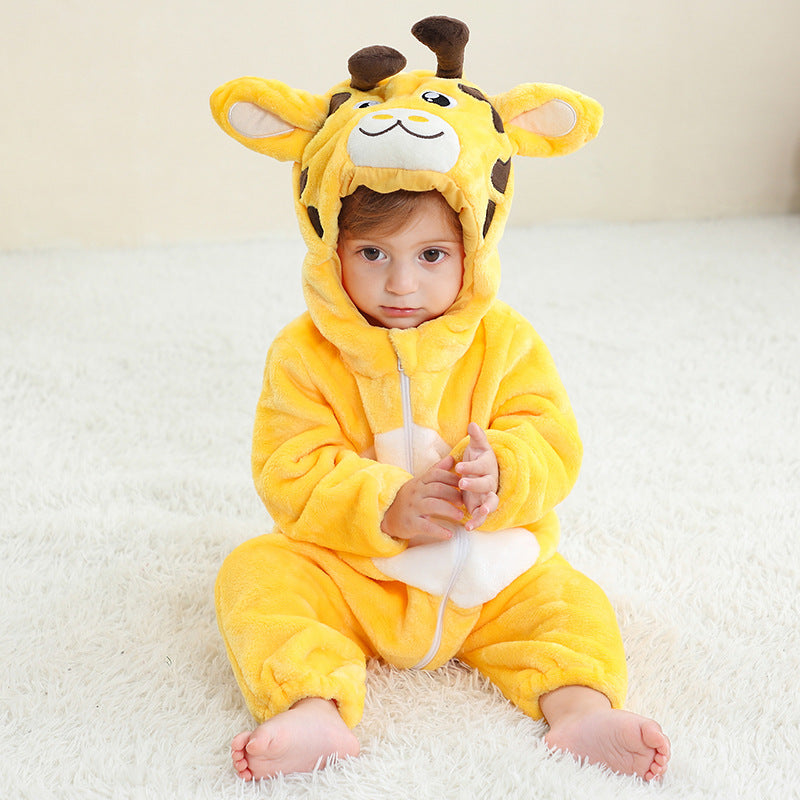 Flannel Animal Onesie For Kids - Cindi Book