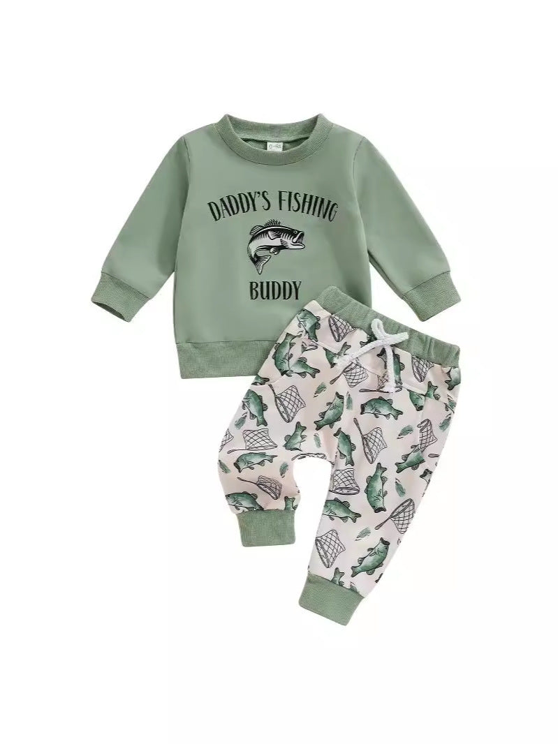 Boys Fashion Personality Sweater Trousers Suit - Cindi Book
