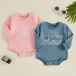 Embroidered Letters Long-sleeve Jumpsuit - Cindi Book