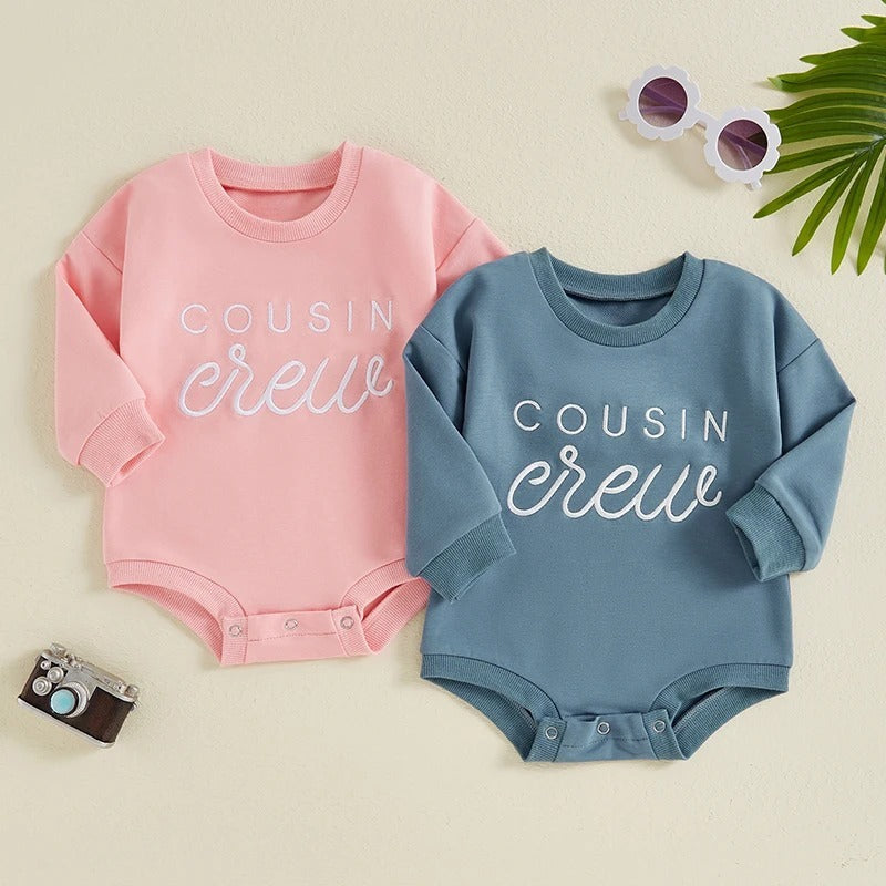 Embroidered Letters Long-sleeve Jumpsuit - Cindi Book