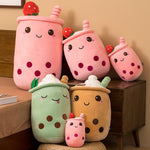 Milk Tea Cup Plush Toy Fruit Pillow Strawberry Matcha Cup Creative Doll - Cindi Book