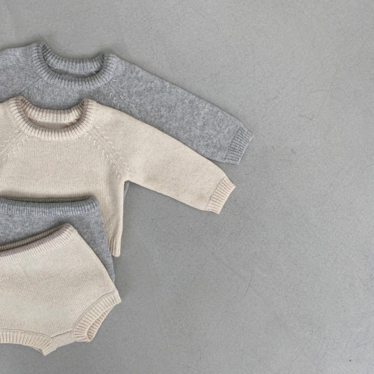 Baby Sweater Top Shorts Suit - Cindi Book