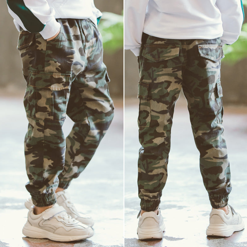Children's Sports Military Camouflage Casual Trousers - Cindi Book