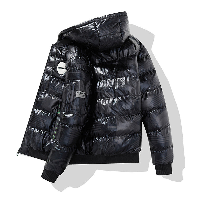 Thickened Hooded Cotton-padded Jacket Men's Plus Size Cotton Clothes Men's Coat - Cindi Book