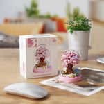 Building Block Bouquet Cherry Blossom Tree House Arbor Day Micro Particles - Cindi Book