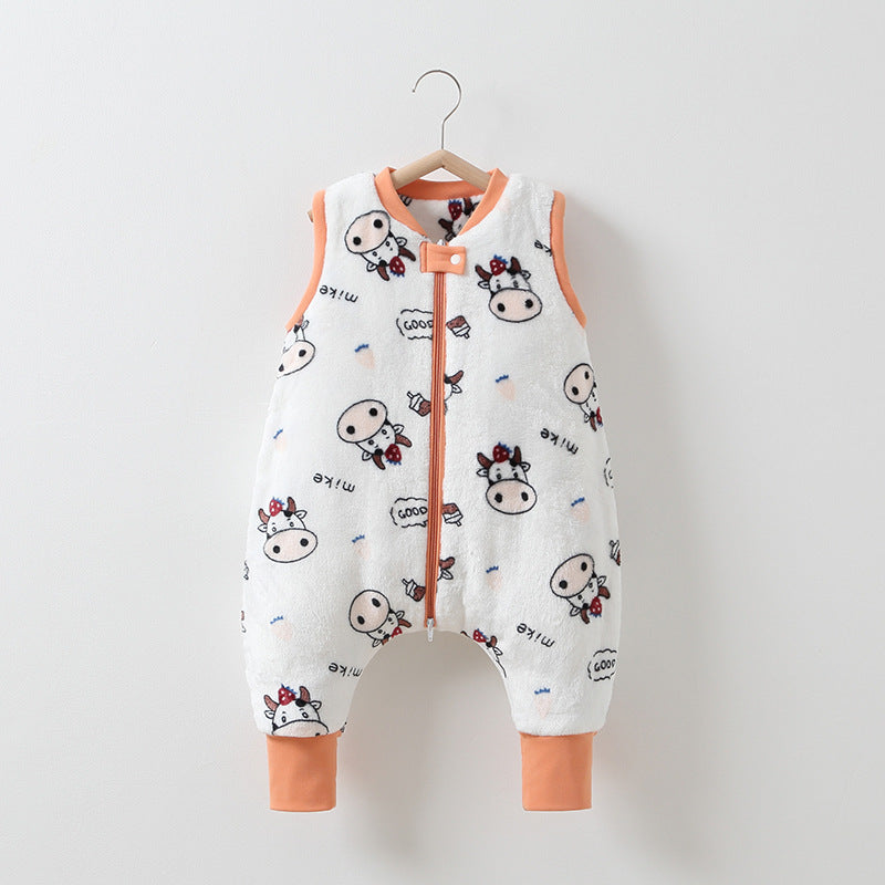 Baby Autumn And Winter Flannel Warm Sleeping Bag - Cindi Book