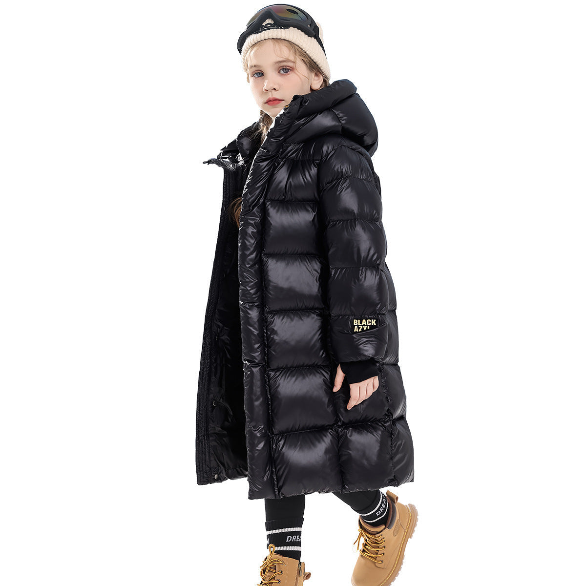 Girls' Casual Versatile Winter Thick Cotton Coat - Cindi Book