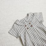Girls' Short Sleeved Blouse Collar Jumpsuit - Cindi Book