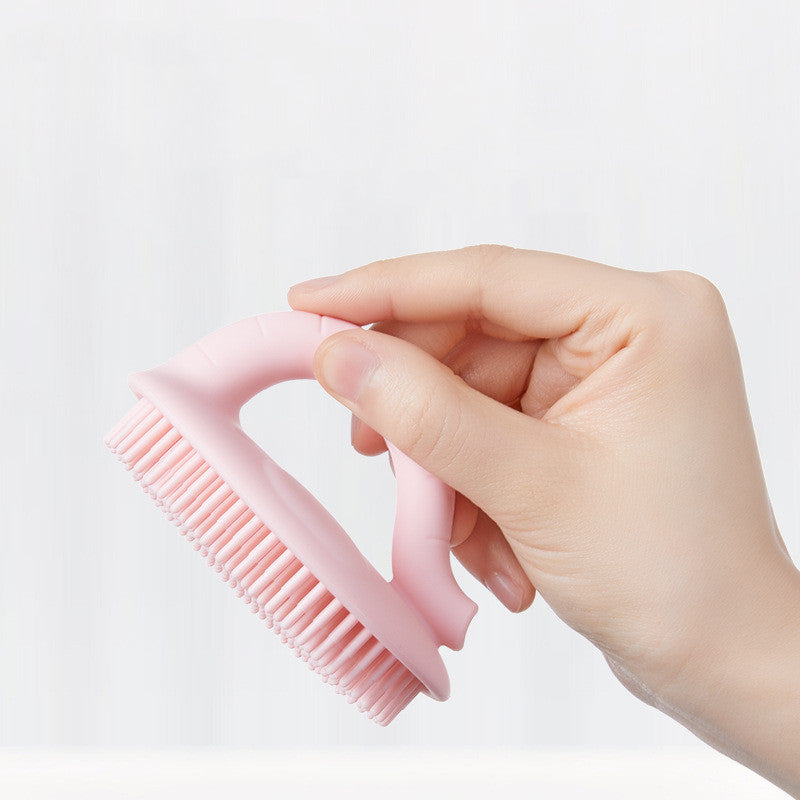 Baby Shower Brush To Remove Dandruff Silicone Scrubbing Cotton Shampoo Artifact - Cindi Book