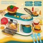 Children's Play House Kitchen Toys Simulation Kitchenware Breakfast Machine Toys - Cindi Book