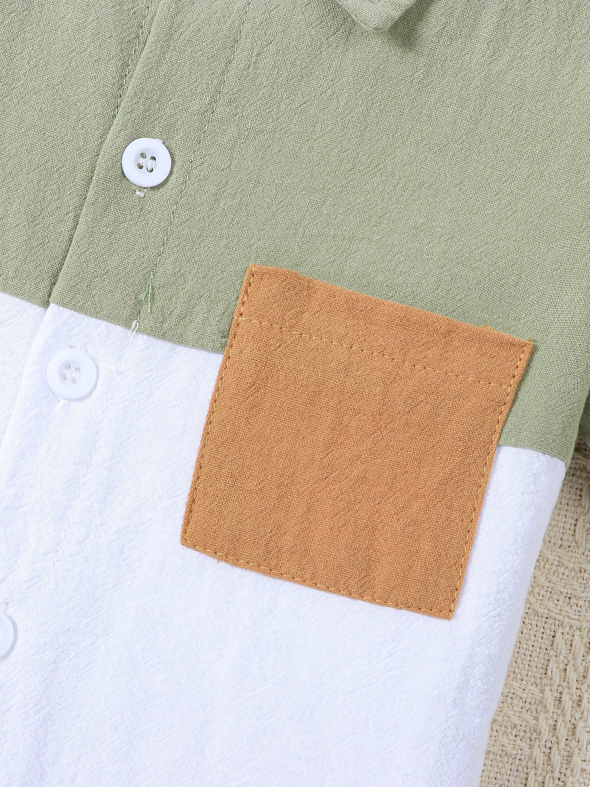 Boys' Summer Cotton And Linen Casual Short-sleeved Shirt And Shorts Suit - Cindi Book