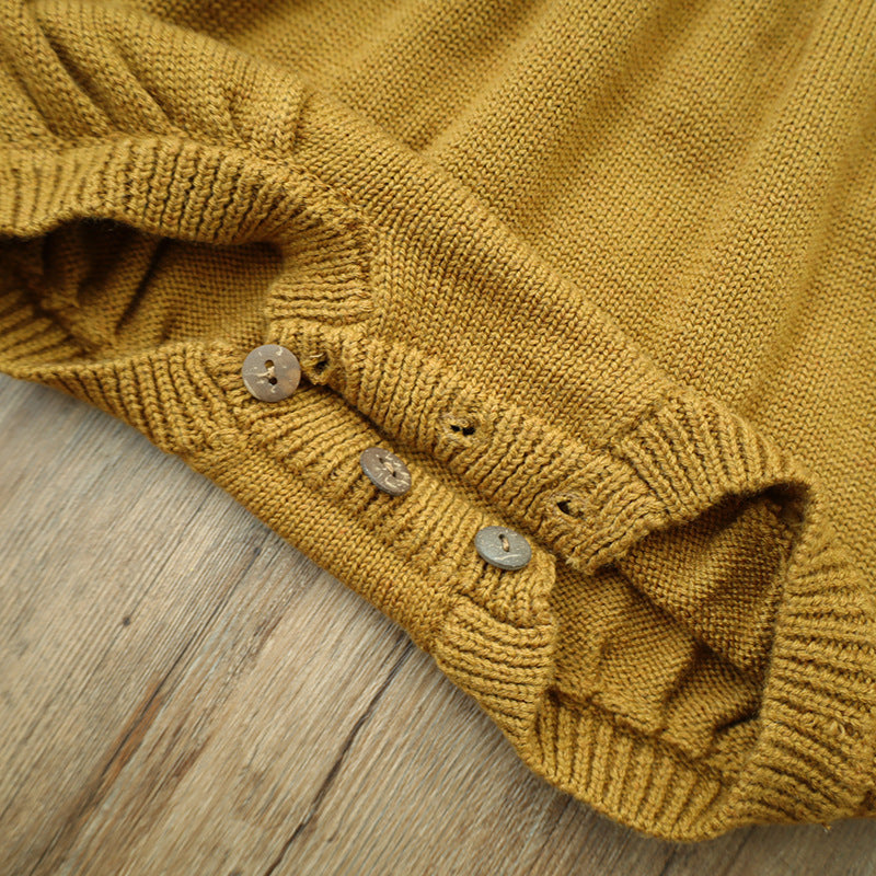 Baby Embroidery Long Sleeve Butt Wrap Clothes Wool - Cindi Book