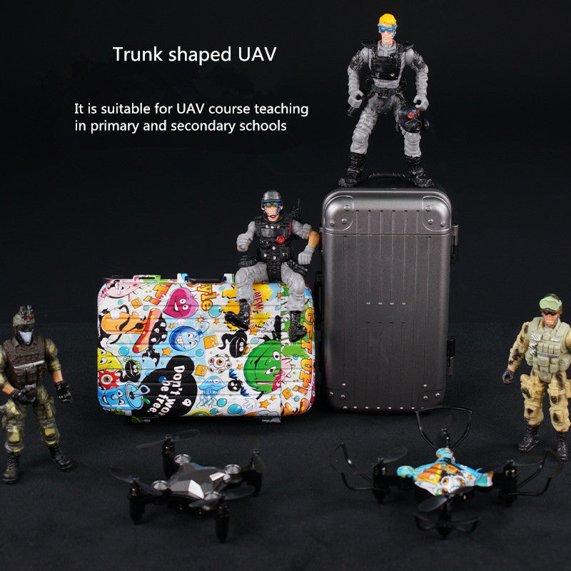 New Luggage Box Storage Box Folding Mini UAV Aerial Photography Remote Control Four Axis Children's Toys Drone - Cindi Book